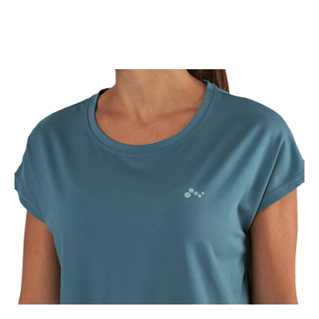 Only Play Aubree Ss Loose Training Tee Blue