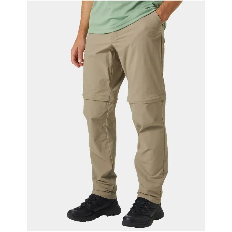 Pantalones de montaña para hombre Helly Hansen Brono Softshell Zip Off Pant (Pebble)
