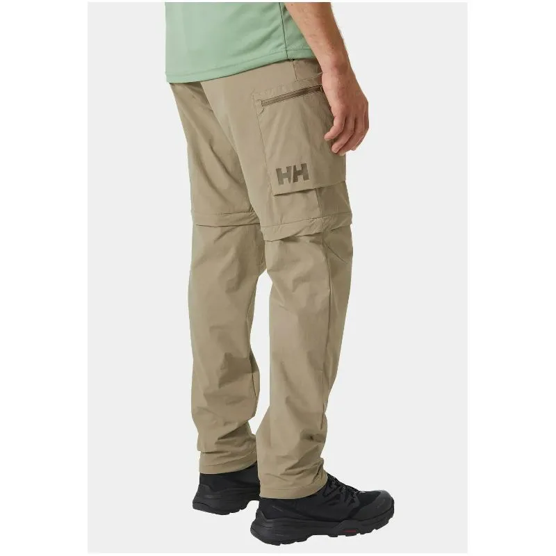 Pantalones de montaña para hombre Helly Hansen Brono Softshell Zip Off Pant (Pebble)