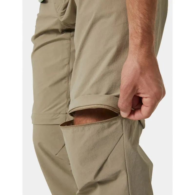 Pantalones de montaña para hombre Helly Hansen Brono Softshell Zip Off Pant (Pebble)