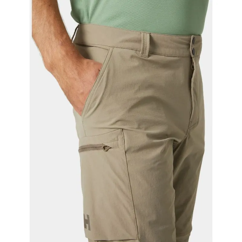 Pantalones de montaña para hombre Helly Hansen Brono Softshell Zip Off Pant (Pebble)