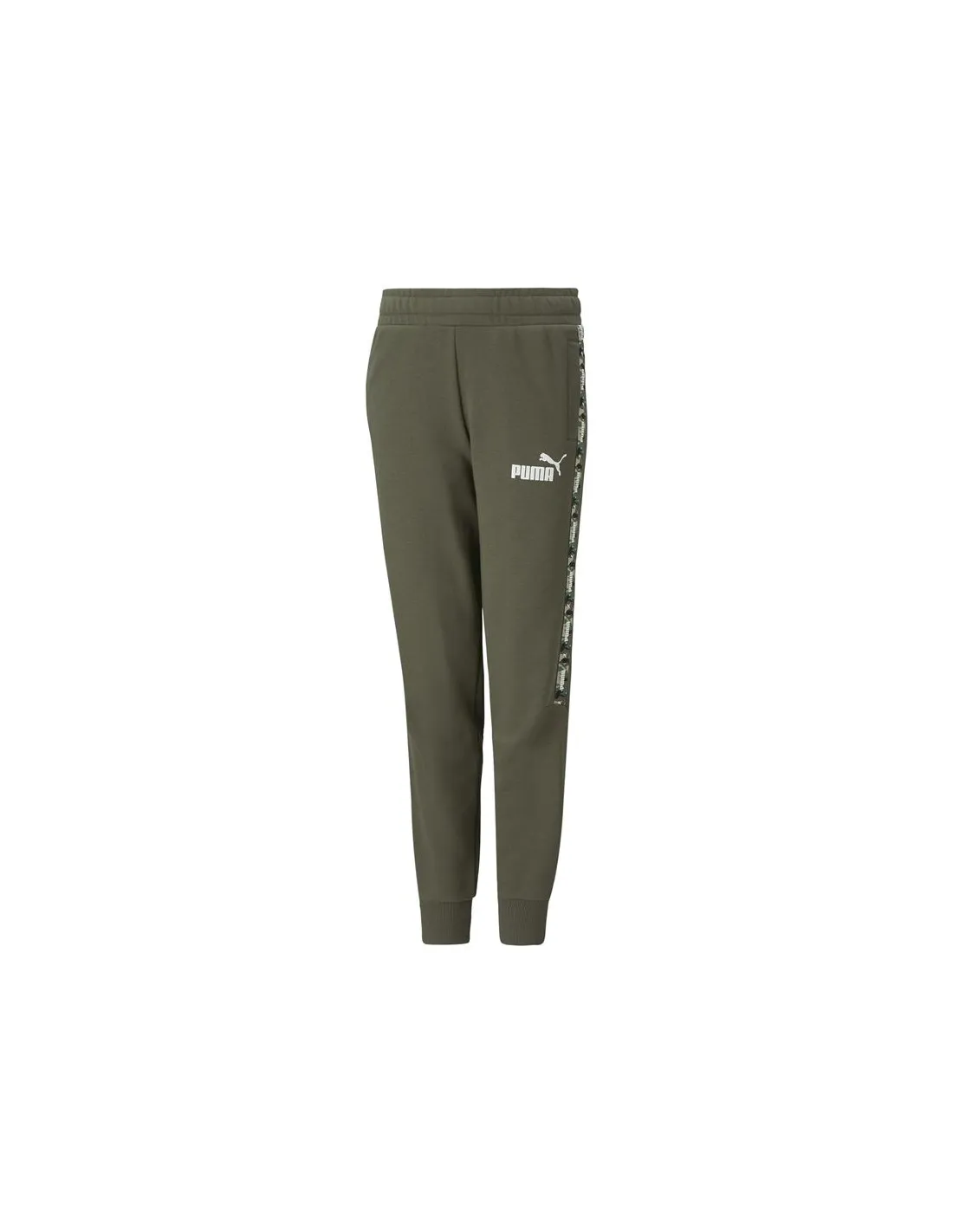 Pantalones Puma Ess Tape Camo Niño Green Moss