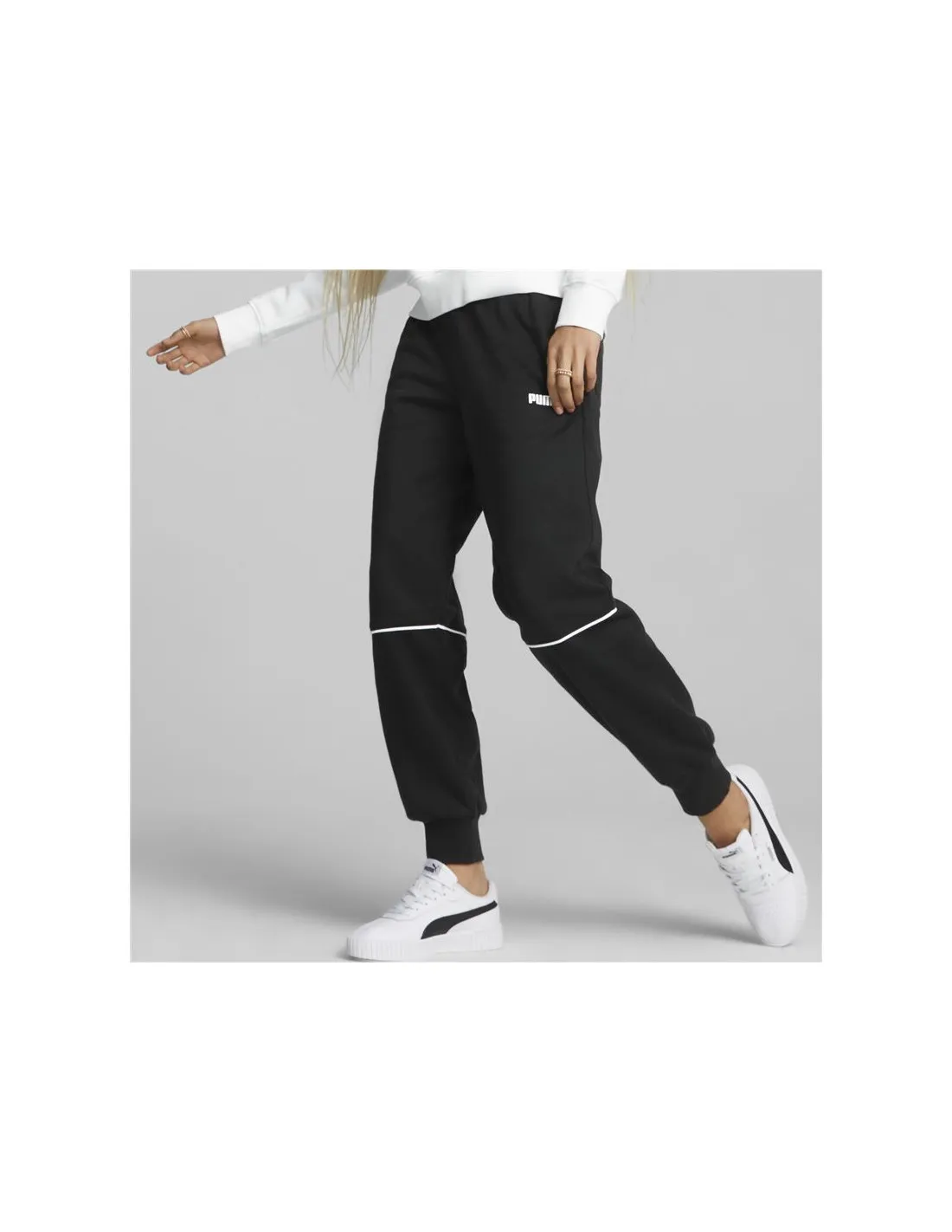 Pantalones Puma Power Colorblock Mujer BK