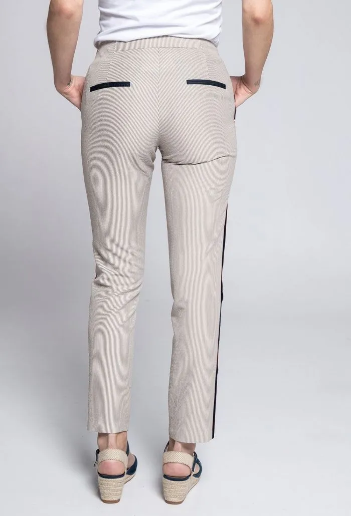 Pantalón bandera beige