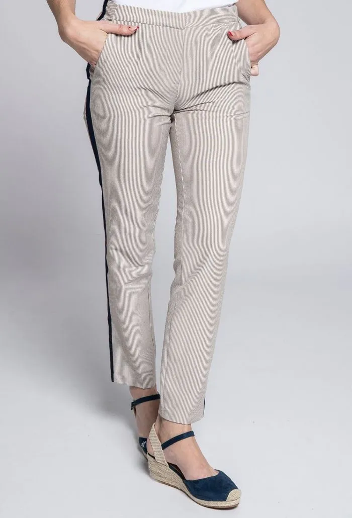 Pantalón bandera beige