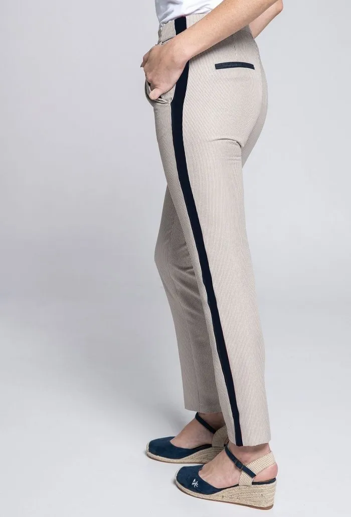 Pantalón bandera beige