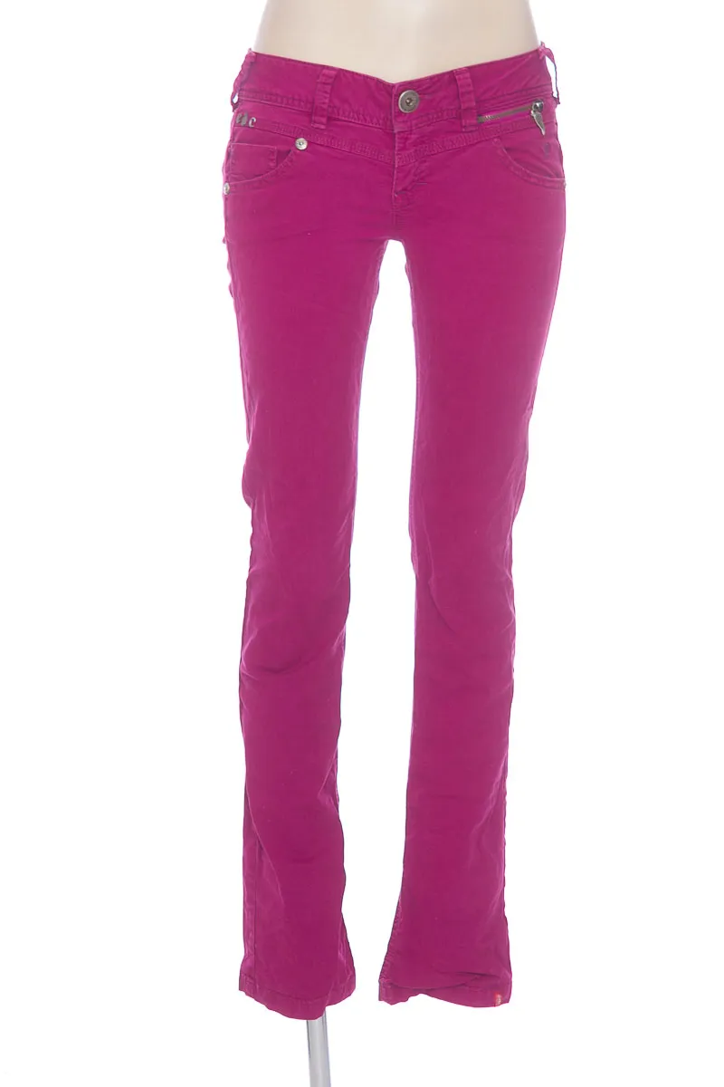 PANTALóN COLOR MORADO  ESPRIT