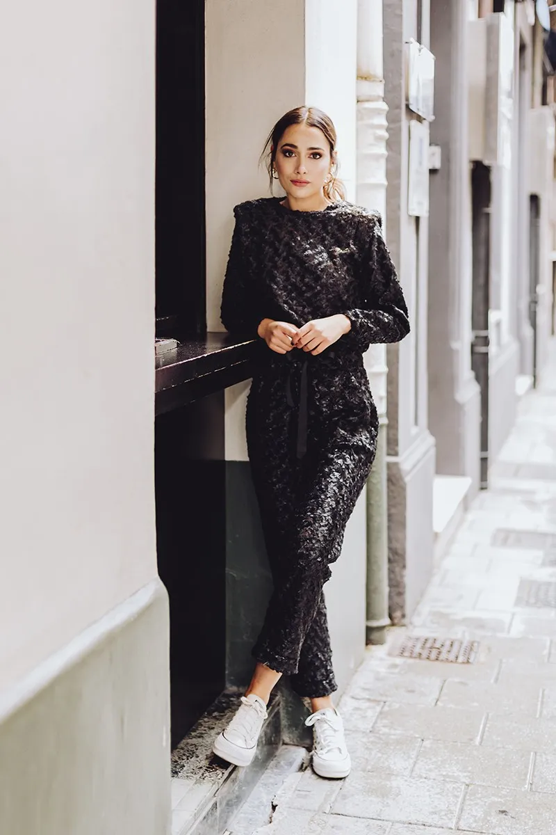 Pantalón fantasía negro