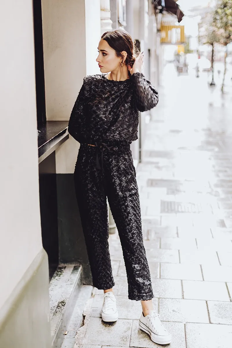 Pantalón fantasía negro