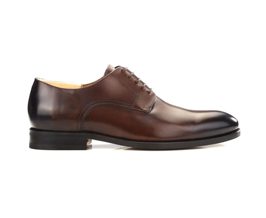 PATINA CHOCOLATE DERBY SHOES  PENFORD