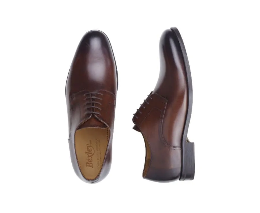 PATINA CHOCOLATE DERBY SHOES  PENFORD