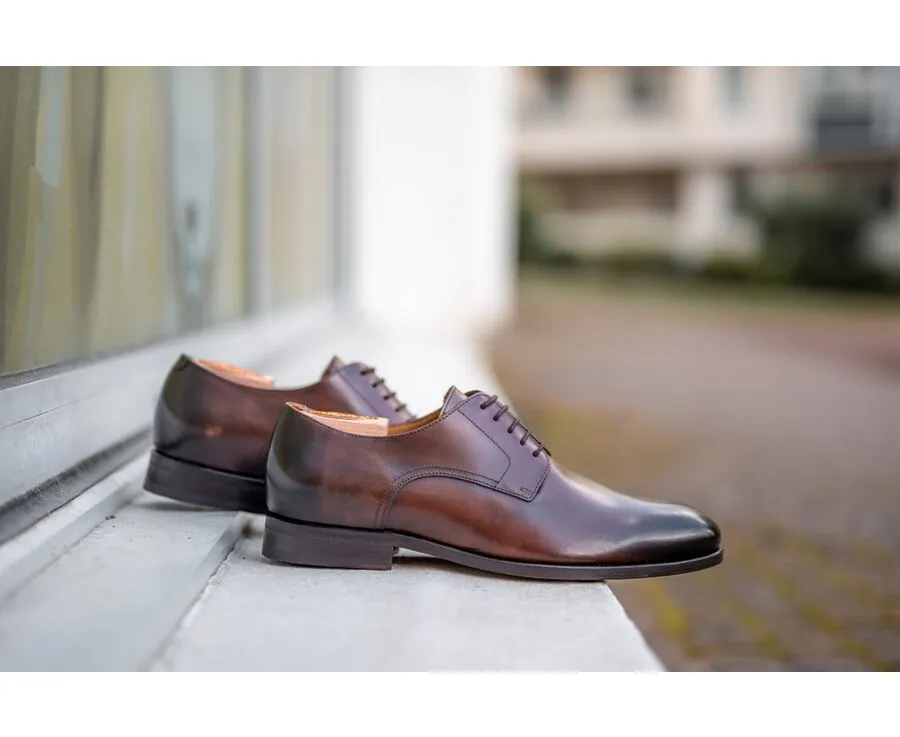 PATINA CHOCOLATE DERBY SHOES  PENFORD