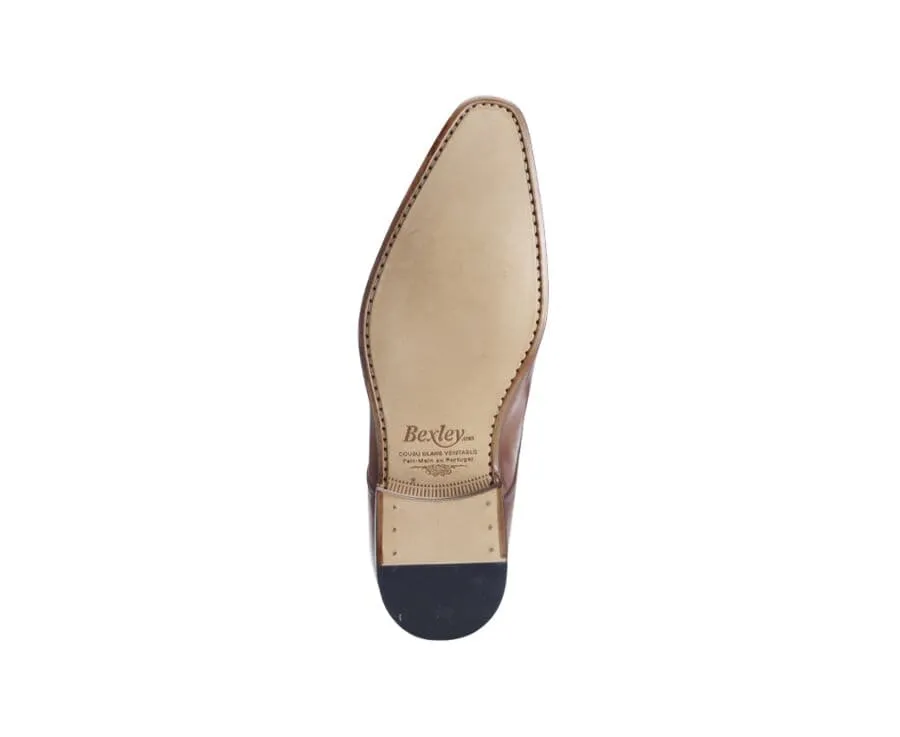 PATINA COGNAC DERBY SHOES  GARSTON