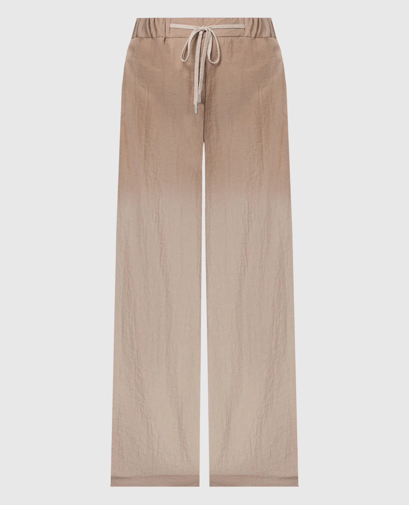 Peserico Beige pants with a reaper effect
