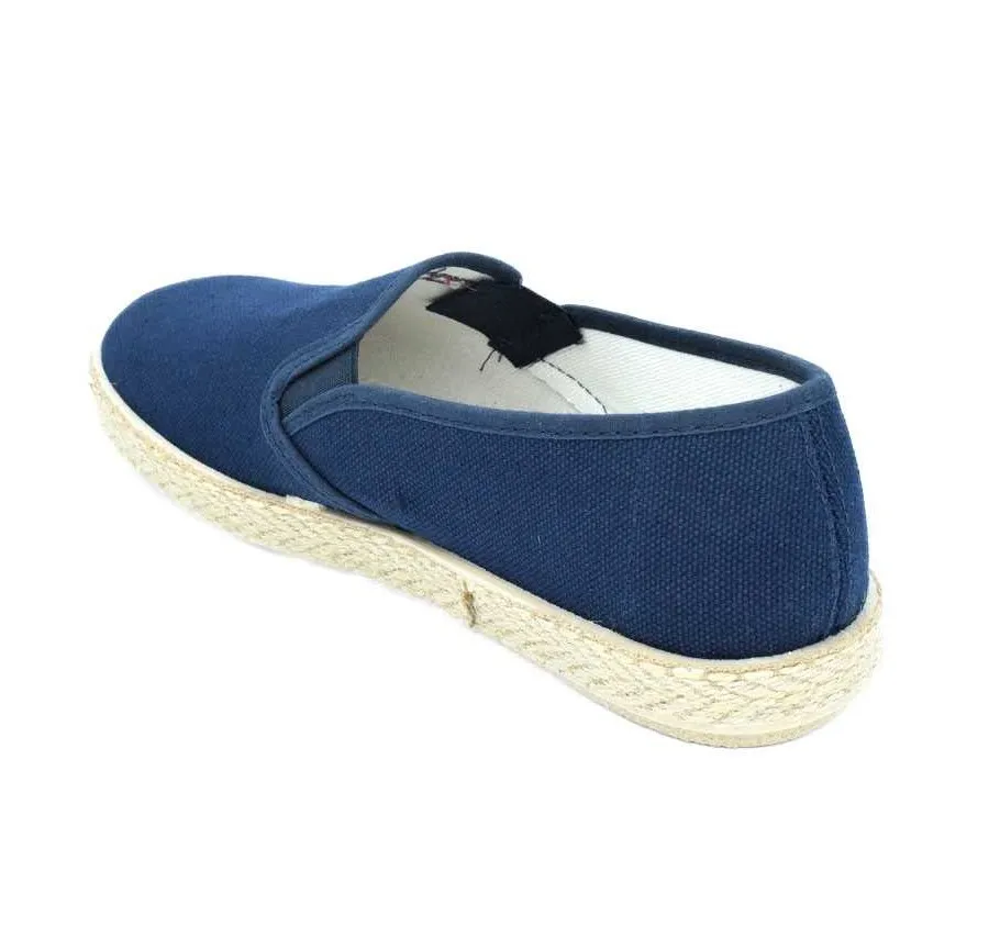 PLAYERA DE CALLE PARA HOMBRE ZAPATILLA COPETE ELÁSTICOS LONA MARINO 23075