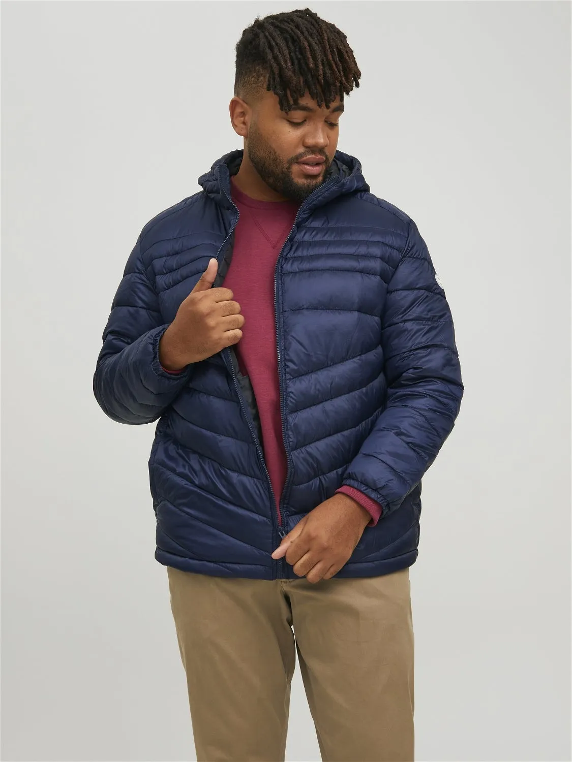 Plus Size Chaqueta corta acolchada | Azul oscuro | Jack & Jones®