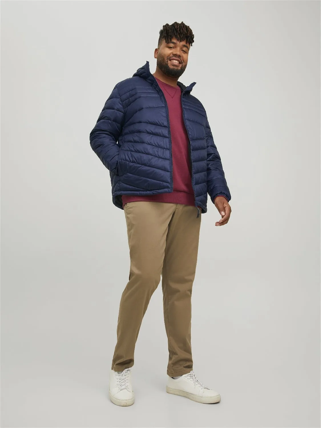 Plus Size Chaqueta corta acolchada | Azul oscuro | Jack & Jones®