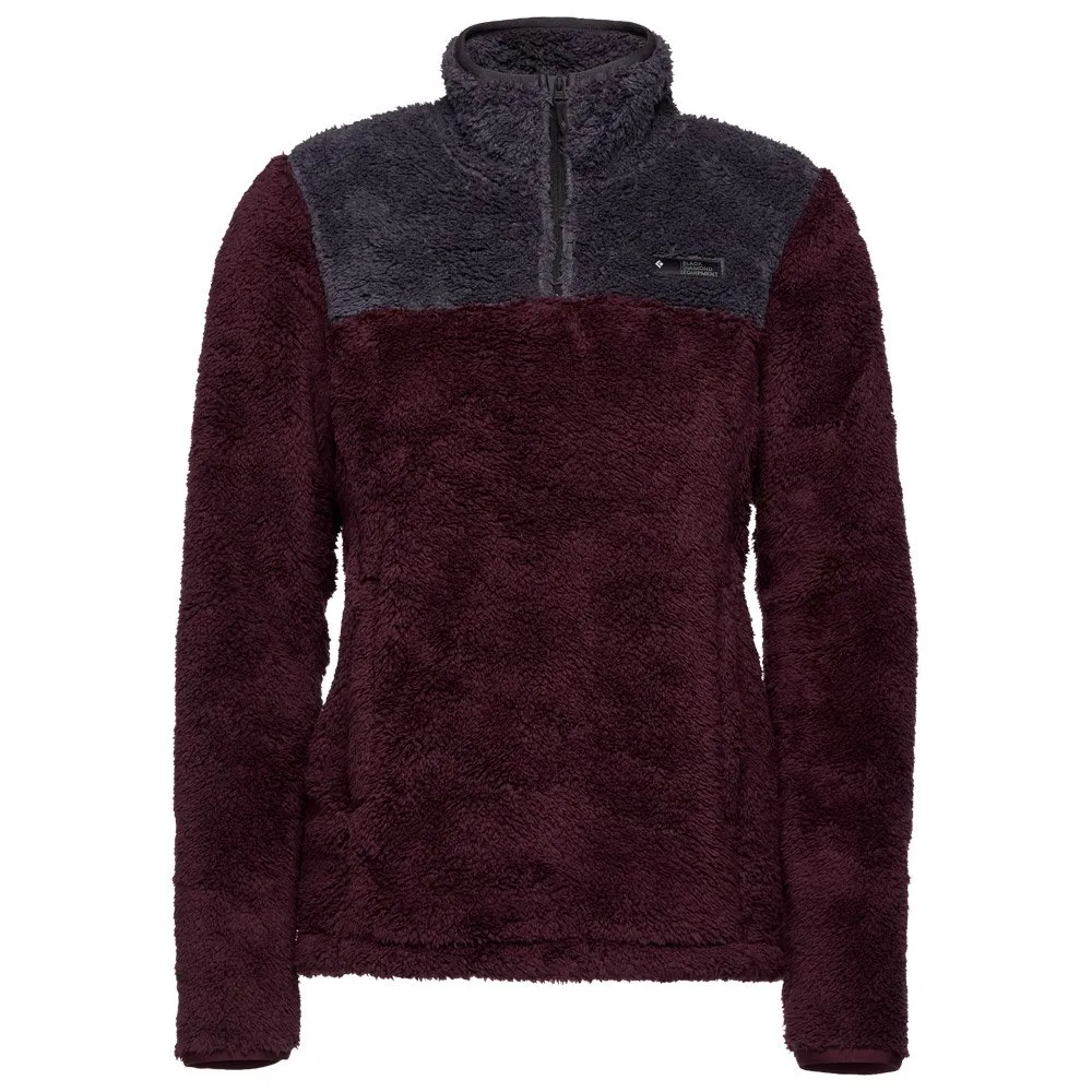 Polar Black Diamond W Roadie 1/4 Zip Fleece Bordeaux Carbon