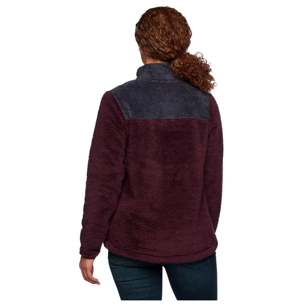 Polar Black Diamond W Roadie 1/4 Zip Fleece Bordeaux Carbon
