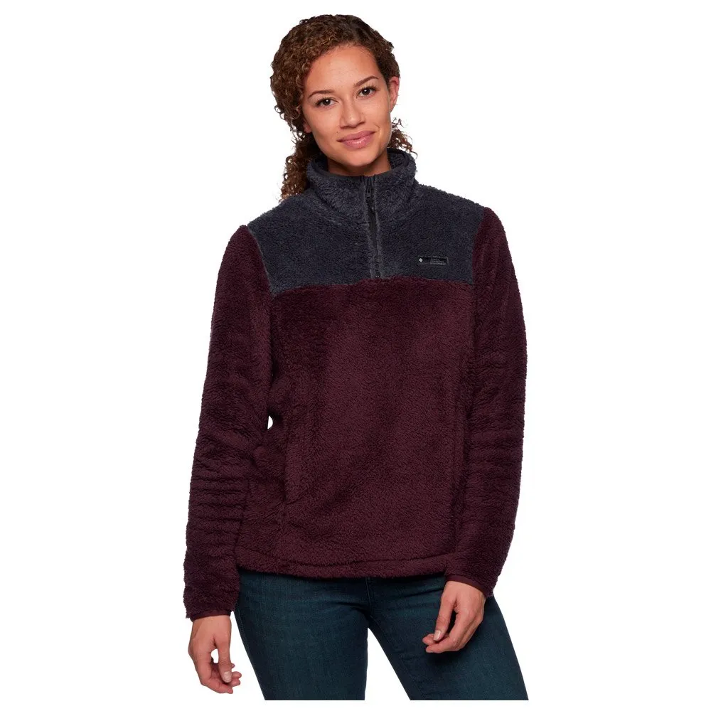 Polar Black Diamond W Roadie 1/4 Zip Fleece Bordeaux Carbon