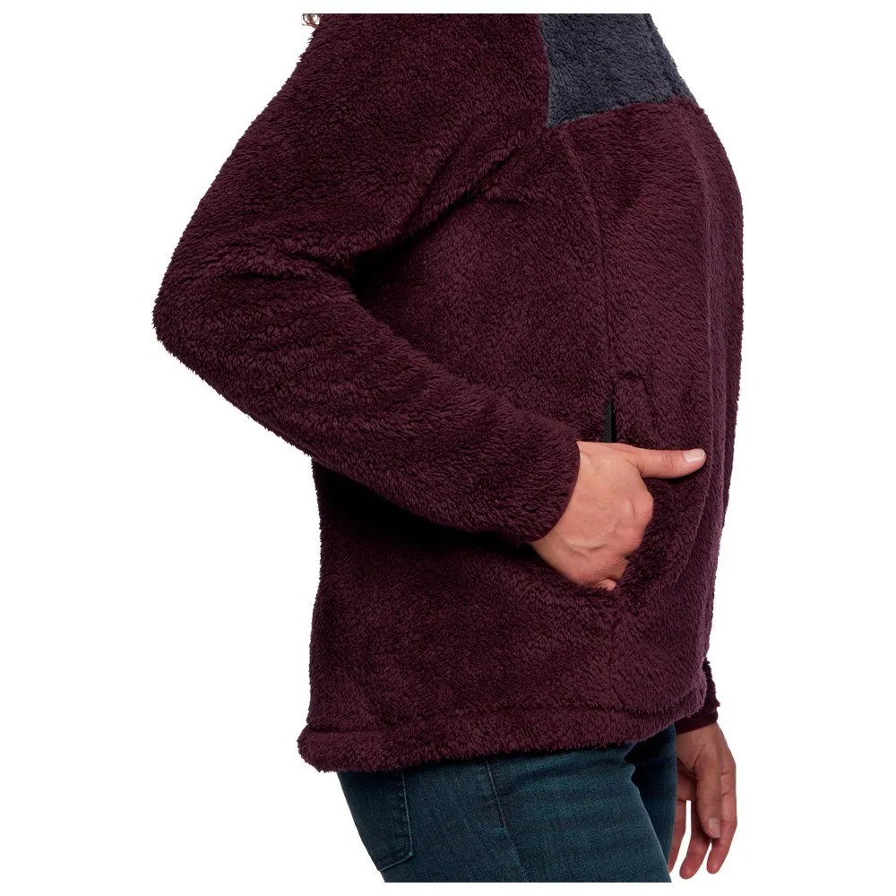 Polar Black Diamond W Roadie 1/4 Zip Fleece Bordeaux Carbon