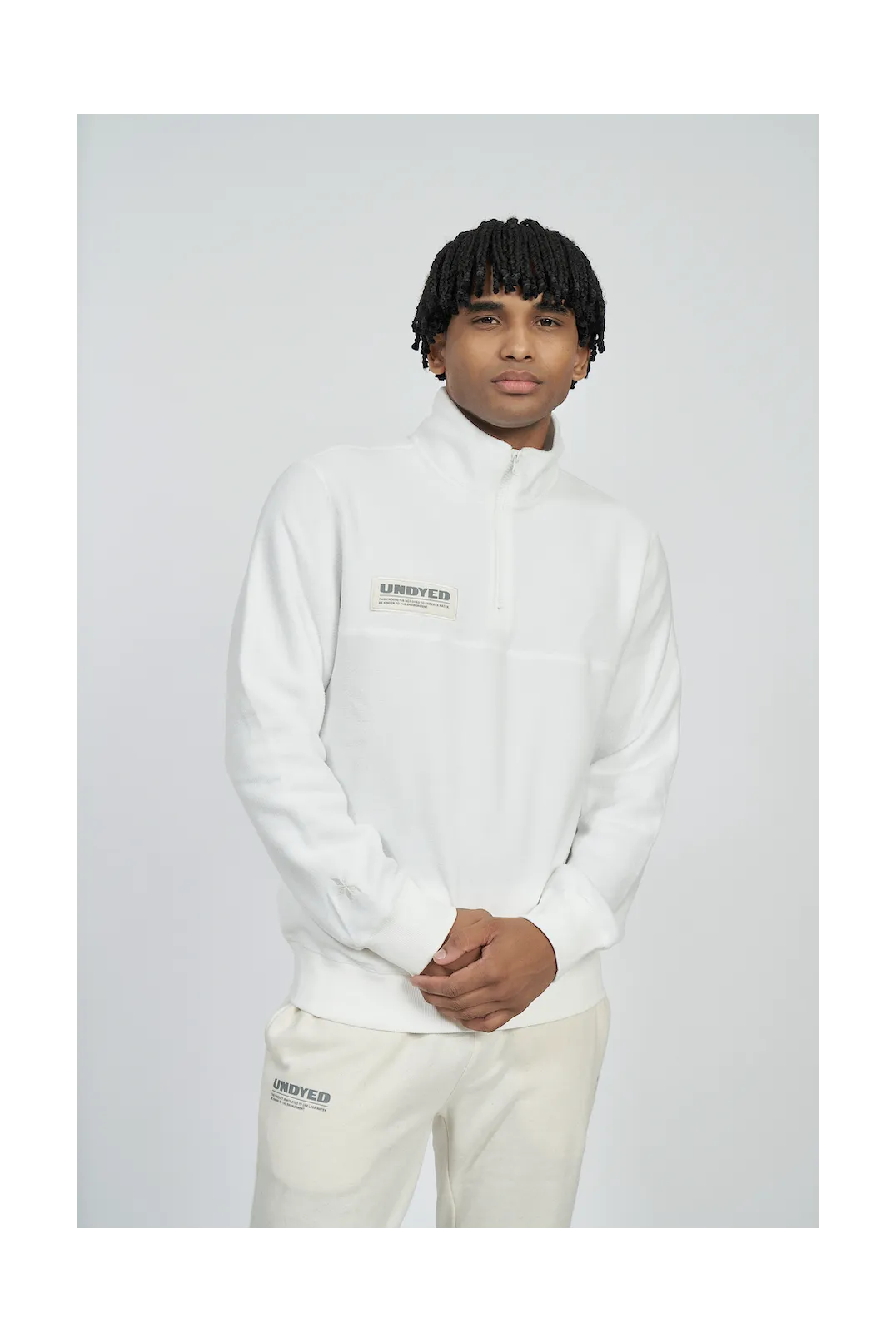 Polar Umbro Undyed 1/4 Zip Fleece Natural