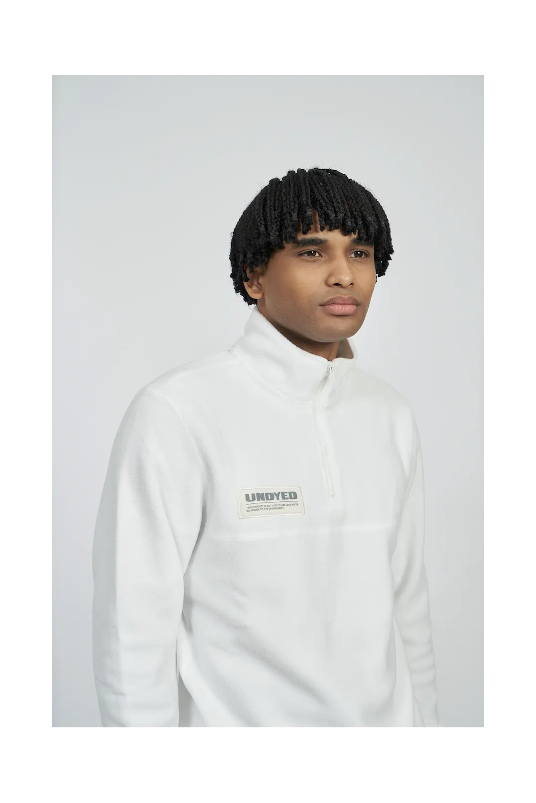 Polar Umbro Undyed 1/4 Zip Fleece Natural