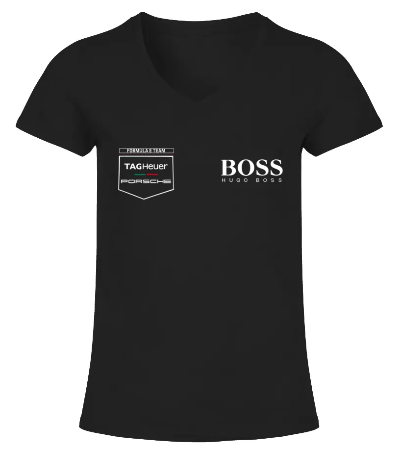 Porsche Motorsport Formula E BK Camiseta cuello pico Mujer