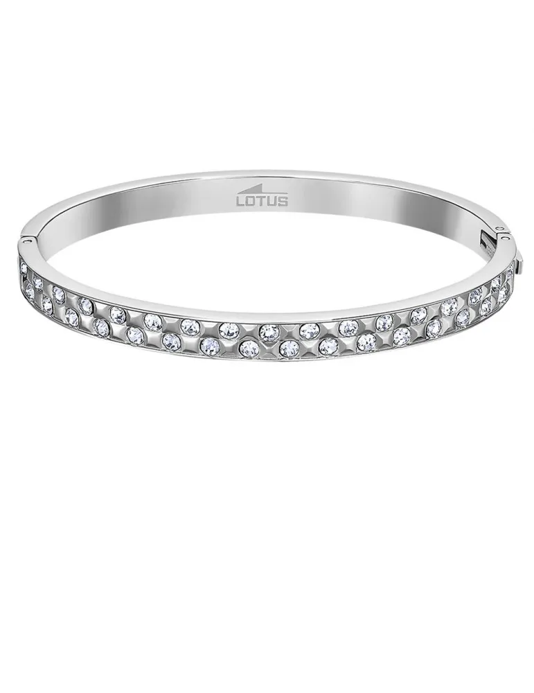 Pulsera Lotus Style Mujer Acero Rígida LS2273