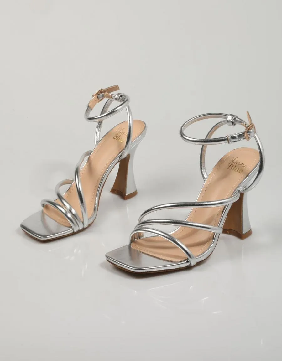  sandales ALMA BLUE Bl 1054 en Argent 82525