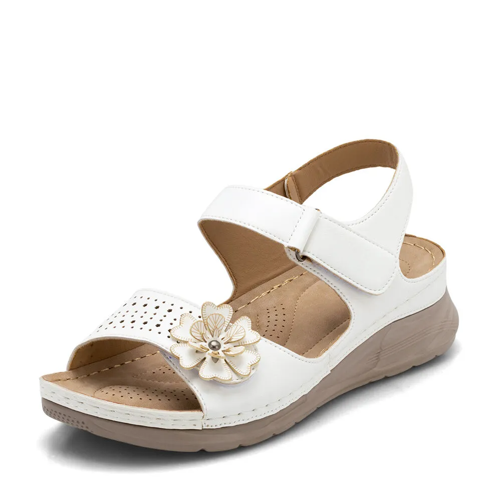 Sandalia Plataforma Blanco Casual Js51 Weide