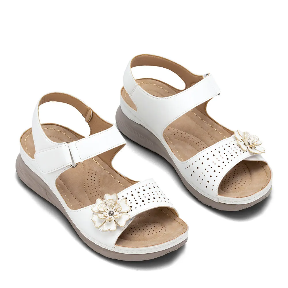 Sandalia Plataforma Blanco Casual Js51 Weide