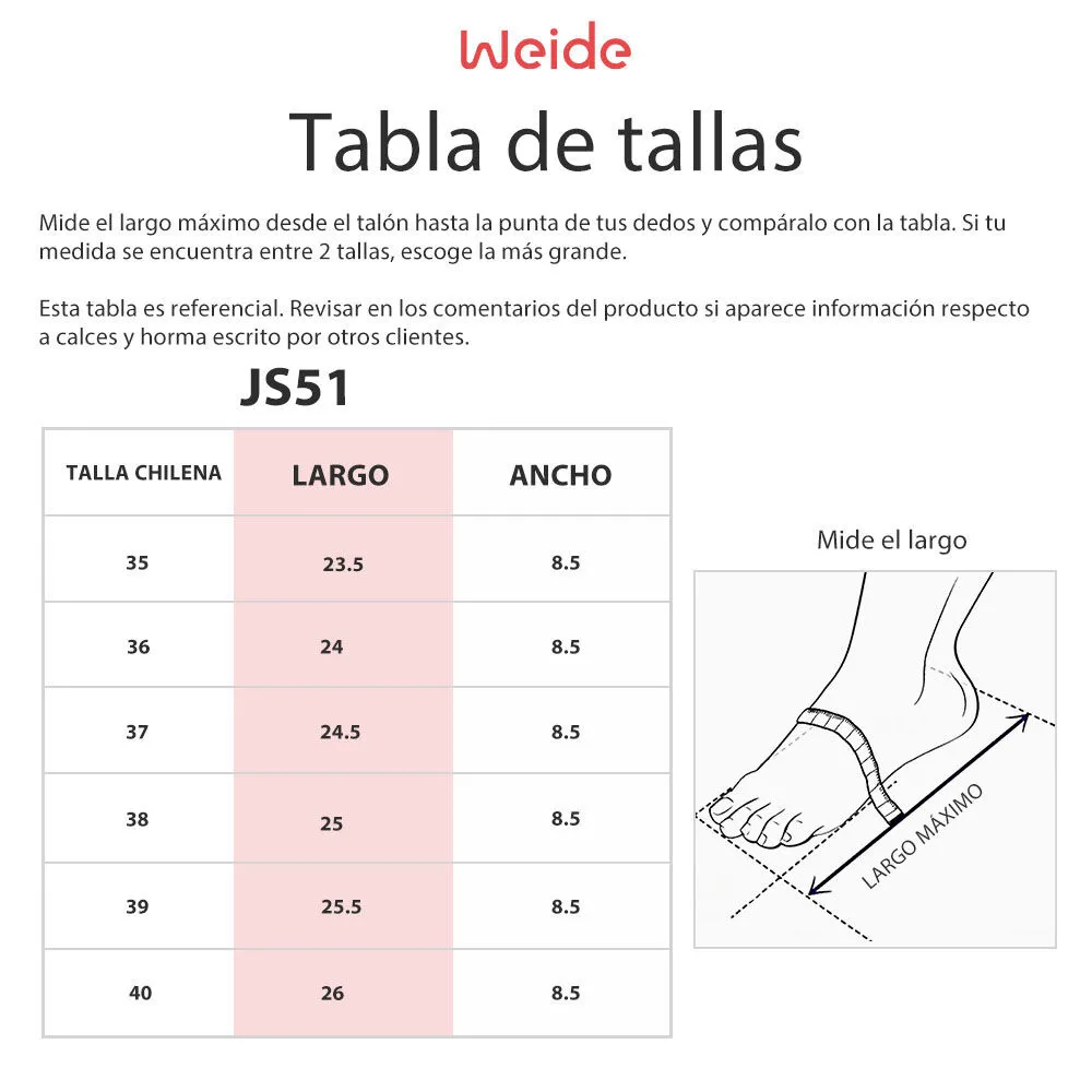 Sandalia Plataforma Blanco Casual Js51 Weide