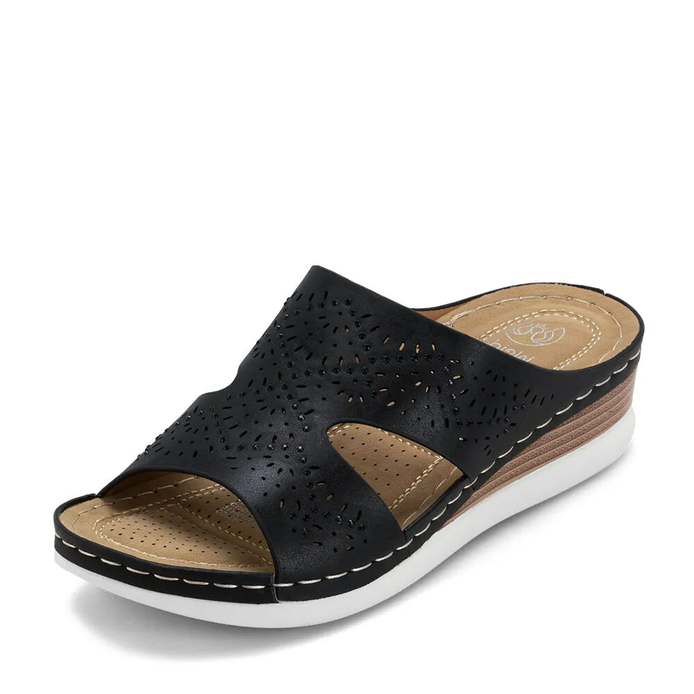 Sandalia Plataforma Negro Casual Qiu307 Weide