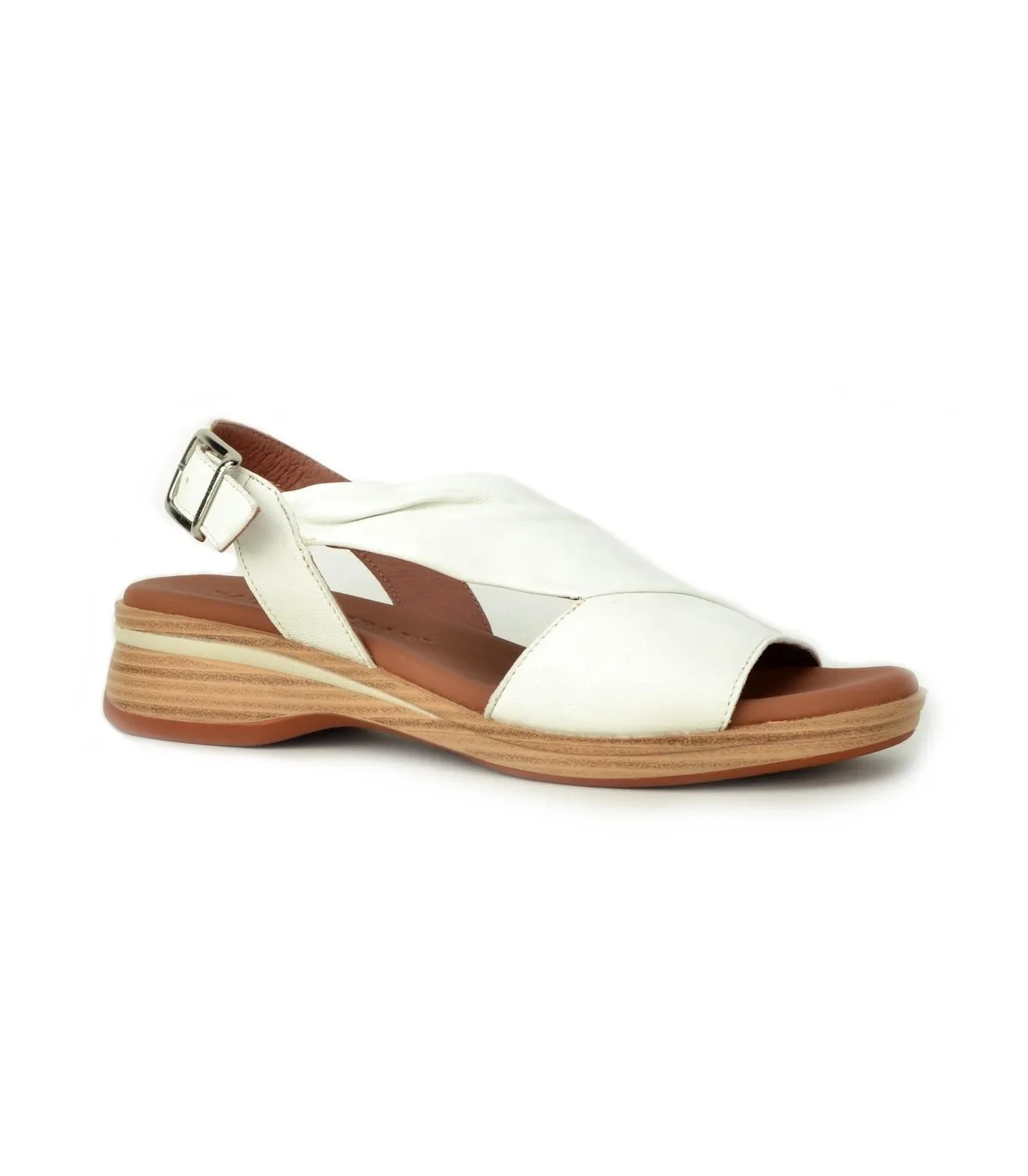 Sandalias de piel en color blanco