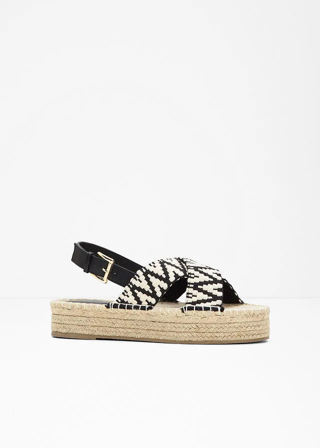 SANDALIAS DE PLATAFORMA BEIGENEGRO