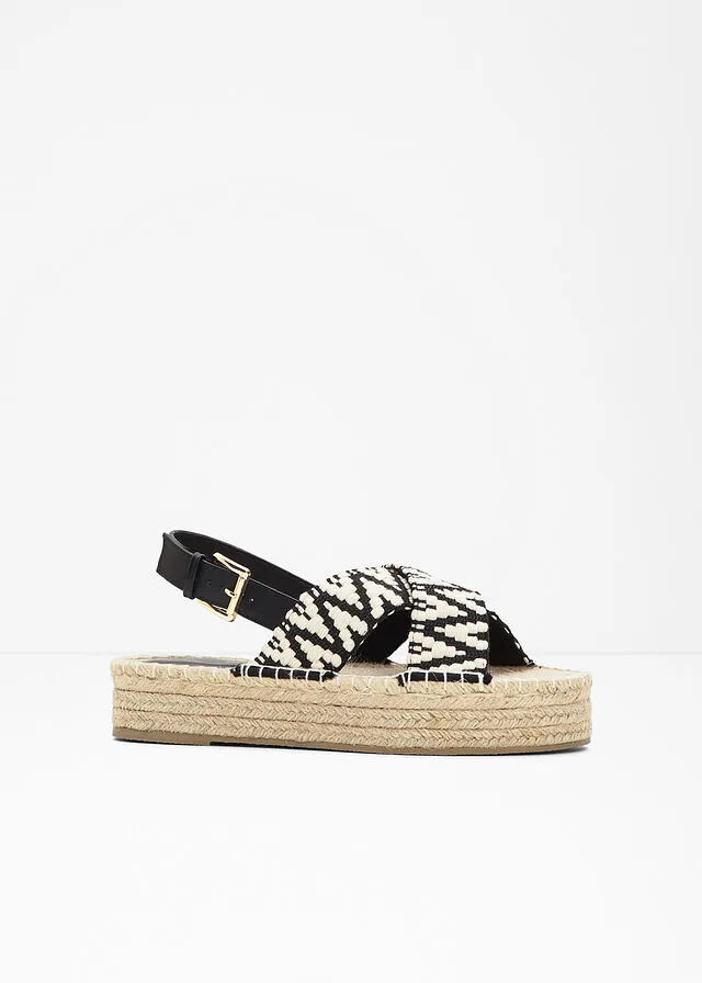 SANDALIAS DE PLATAFORMA BEIGENEGRO