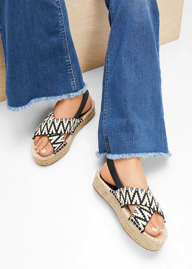 SANDALIAS DE PLATAFORMA BEIGENEGRO