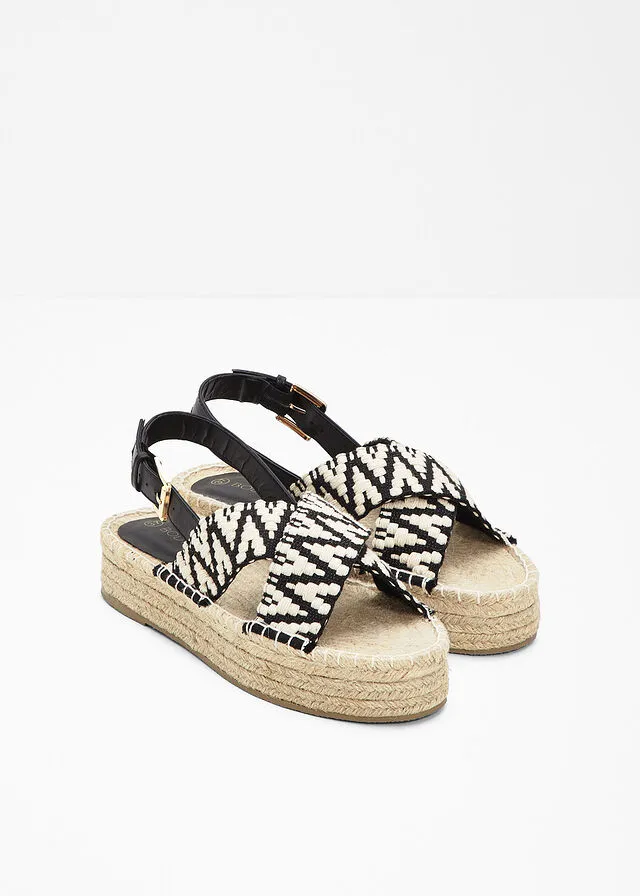 SANDALIAS DE PLATAFORMA BEIGENEGRO