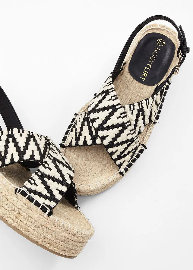 SANDALIAS DE PLATAFORMA BEIGENEGRO