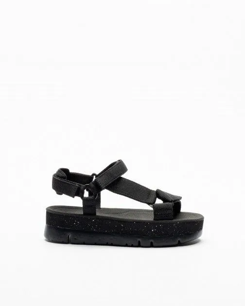 Sandalias de plataforma Camper Oruga UP Negro