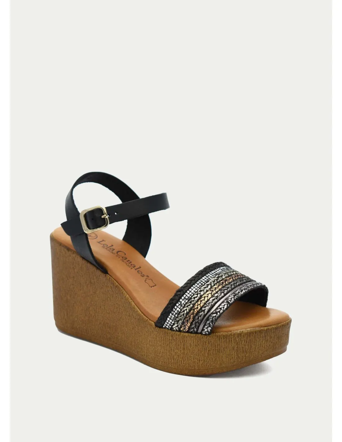 SANDALIAS LOLA CANALES 18650 NEGRO 