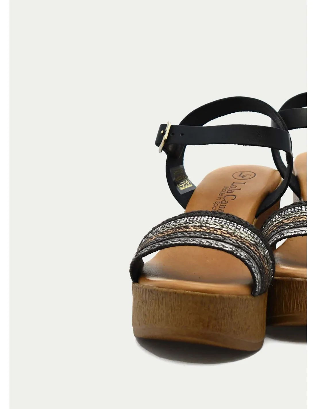 SANDALIAS LOLA CANALES 18650 NEGRO 