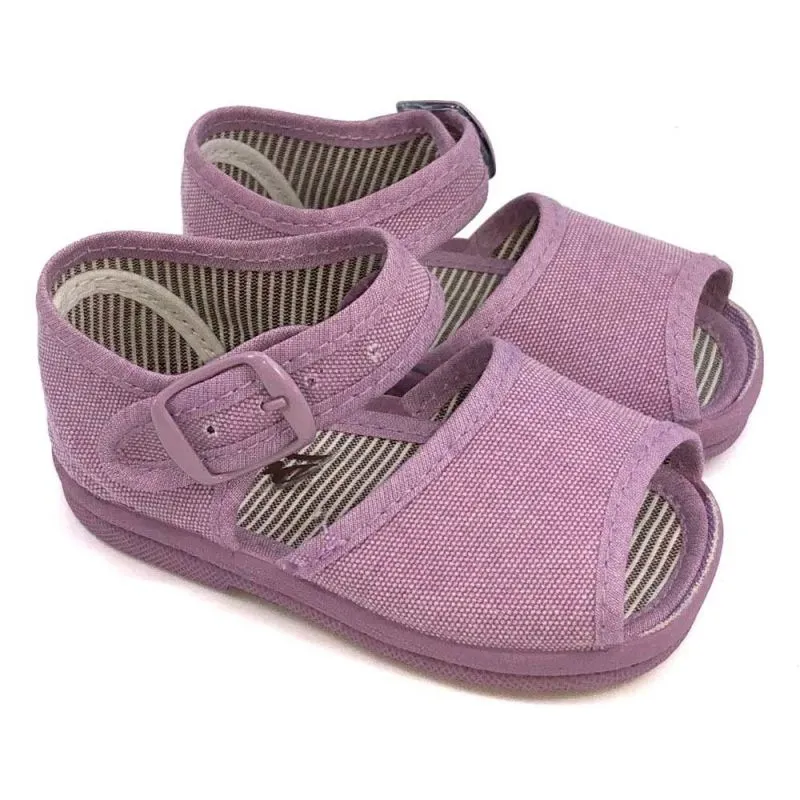 Sandalias niña de lona