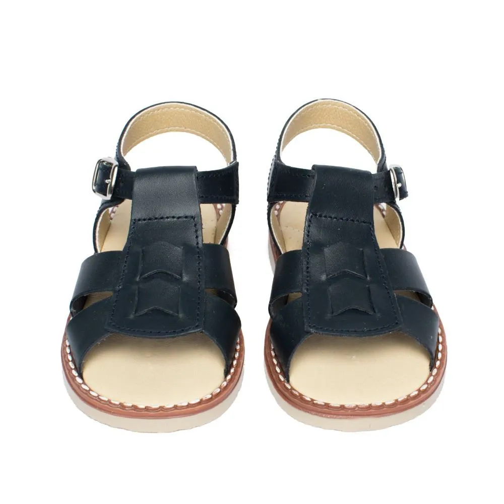 Sandalias Niños Azul Marino Modelo Charles Aladino