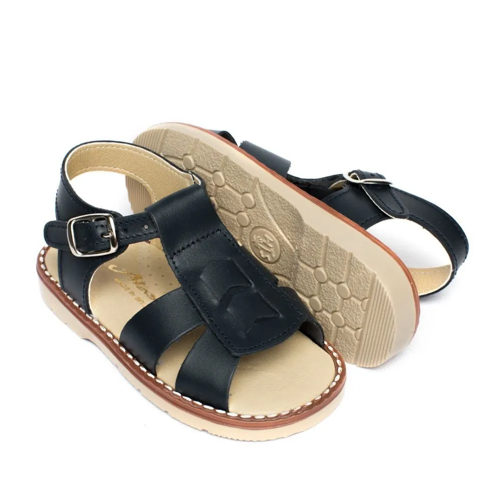 Sandalias Niños Azul Marino Modelo Charles Aladino