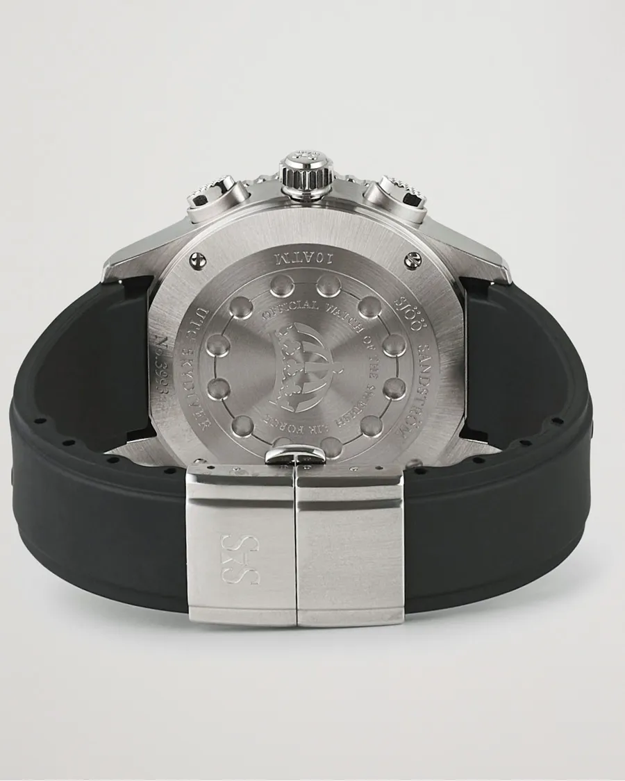 Sjöö Sandström UTC Skydiver 44,2mm Black and Black Rubber