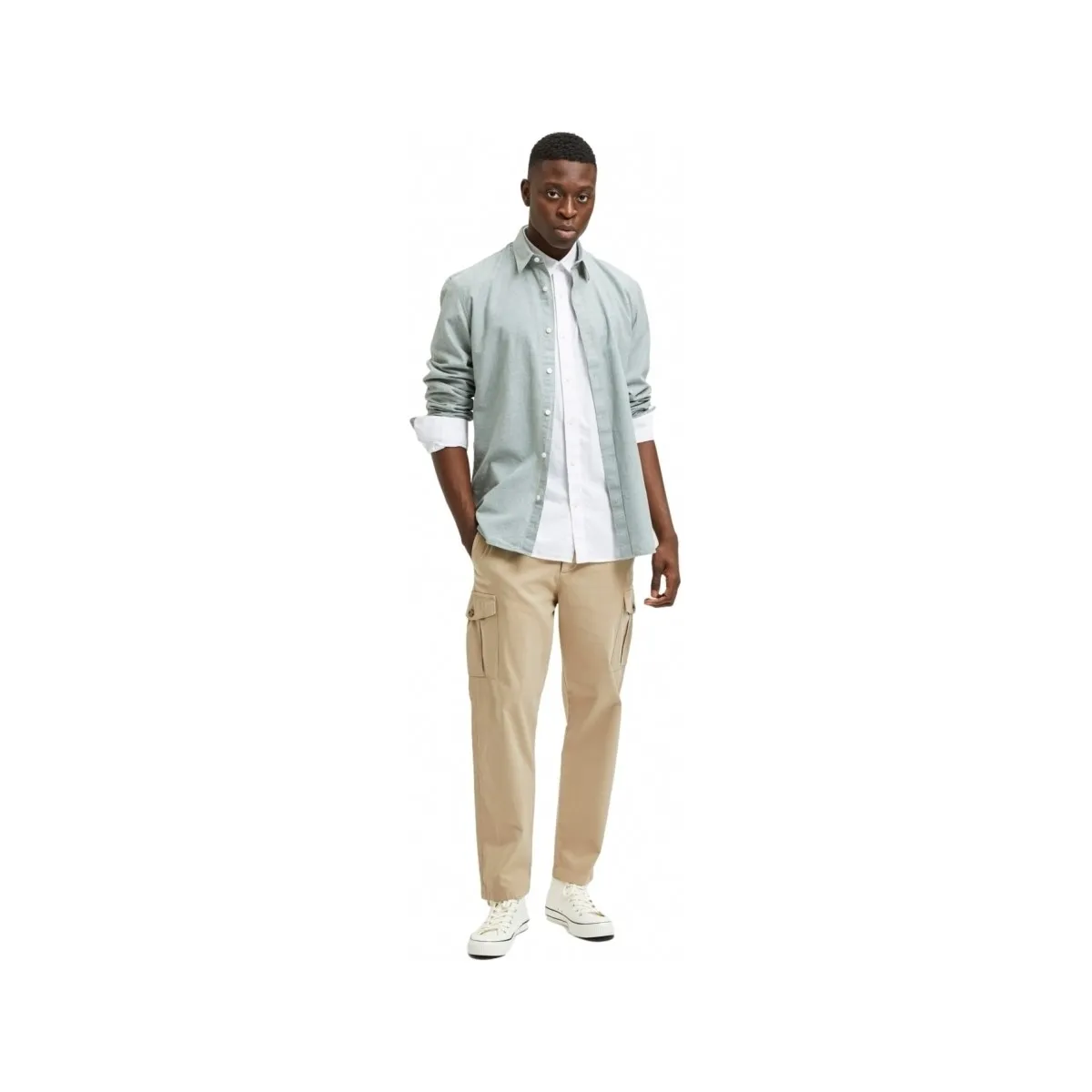 SLIM TAPERED WICK 172 CARGO PANTS  CHINCHILLA