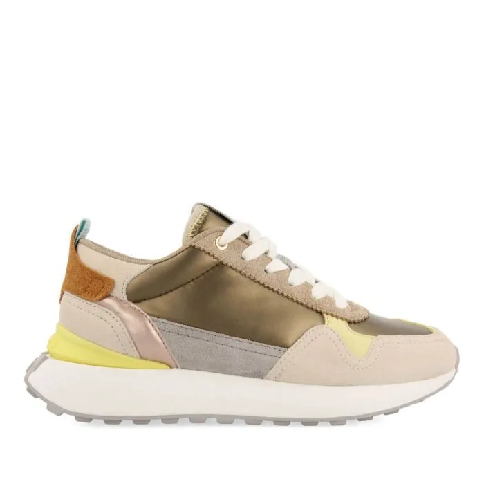 Sneakers Gioseppo Retro doradas con detalles Selkirk