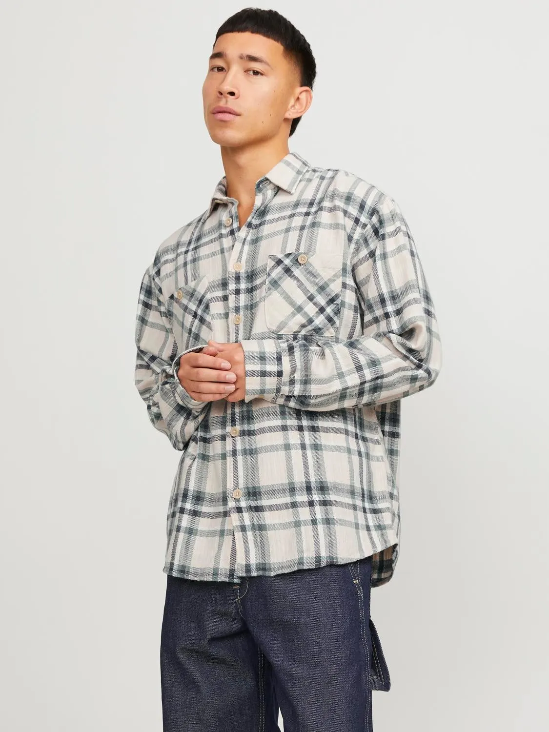 Sobrecamisa Corte relaxed | Gris claro | Jack & Jones®